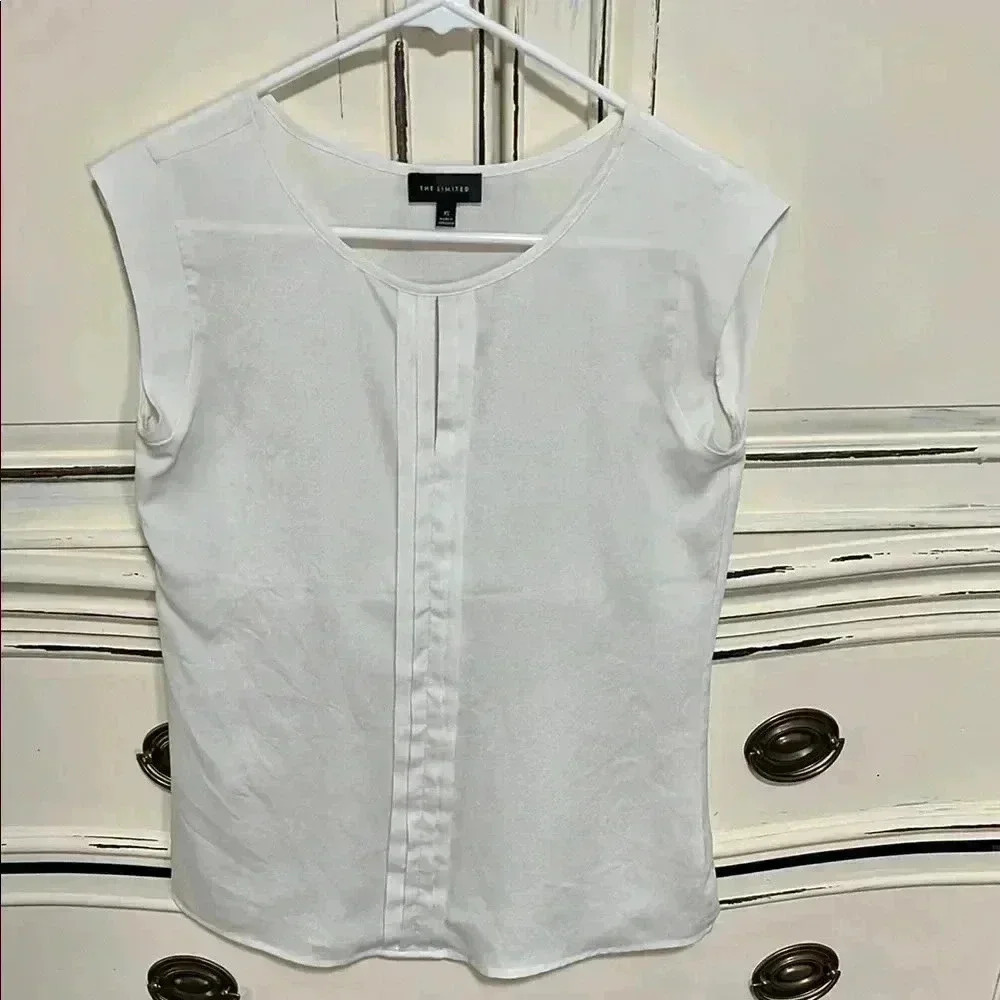 The Limited Women's White Sleeveless Top